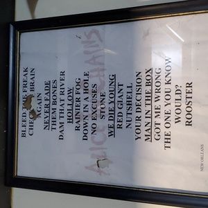 Alice in Chains set list from New Orleans show